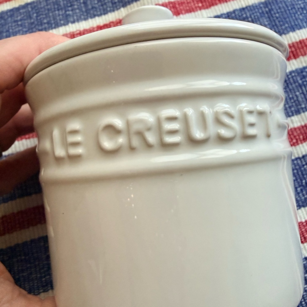 Le Creuset Cream Ceramic Canister with Lid